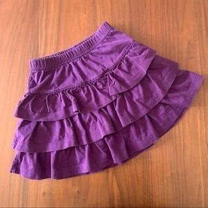 NFS. Hanna Andersson tiered ruffle purple skirt 4 (100)